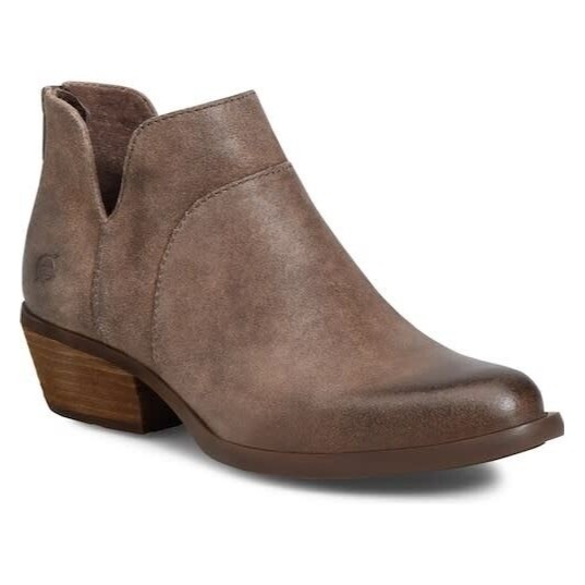 Born Benna Shari Bootie Olive Women Size 9 / 6.5 / 40 New